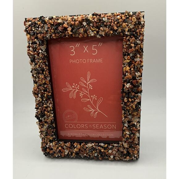 A World Traveler Collection 3X5 Photo Frame Beaded - Picture 1 of 4